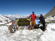 Annapurna circuit trekking,  trek around Manang valley and Thorong-la p